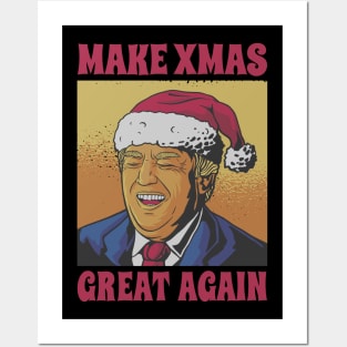 Christmas trump santa claus Posters and Art